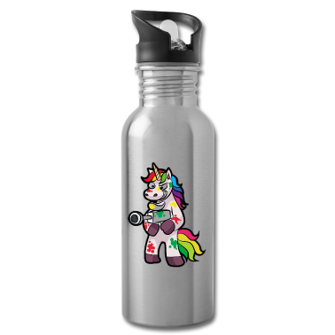 Einhörner Trinkflasche - PAINTBALL Einhorn Markierer Airsoft Geschenk Kind