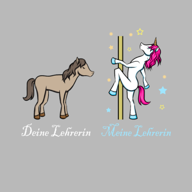 Motiv Meine Lehrerin Einhorn Pferd Geschenk Schule