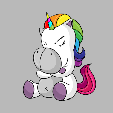 Motiv Einhorn - wütendes Einhorn