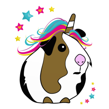 Motiv Einhorn Meerschweinchen