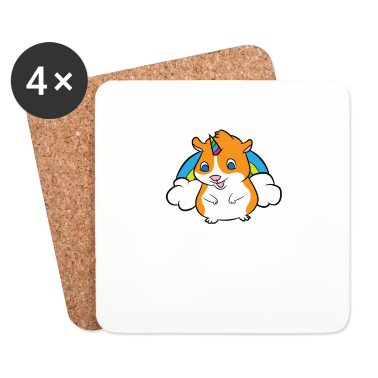 Einhörner Untersetzer - Meerschweinchen Kinder Regenbogen Einhorn