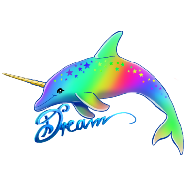 Motiv Unicorn Delphin
