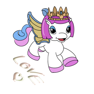 Motiv Pink Pferd Love