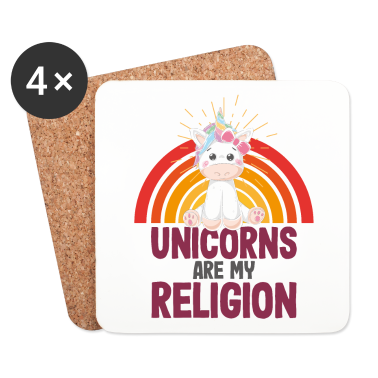 Einhörner Untersetzer - Einhorn Einhörner - Einhörner sind meine Religion