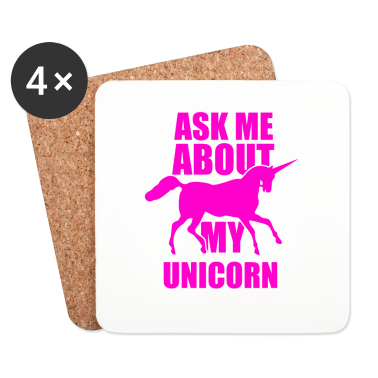 Einhörner Untersetzer - Einhorn Einhörner Frag mich nach meinen Einhorn