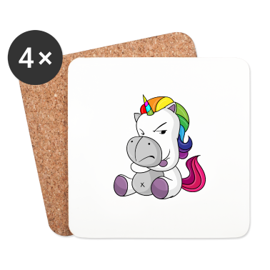 Einhörner Untersetzer - Einhorn - saures Einhorn