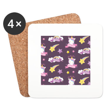 Einhörner Untersetzer - Einhorn Hals Gator Küss mich Ich bin ein Einhorn Einhörner