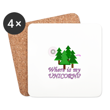 Einhörner Untersetzer - Wo ist mein Einhorn?