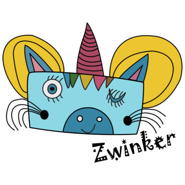 Motiv zwinkerndes Einhorn