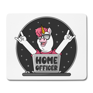 Einhörner Mousepad - Homeofficer Einhorn Home Officer Büro Homeoffice