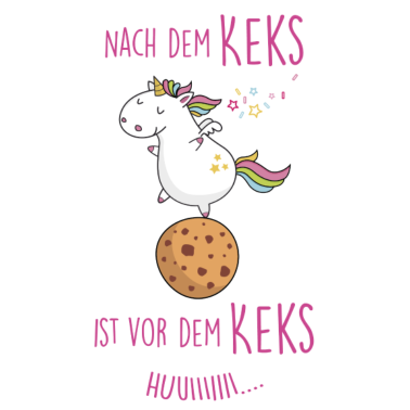Motiv Nach dem Keks Einhorn