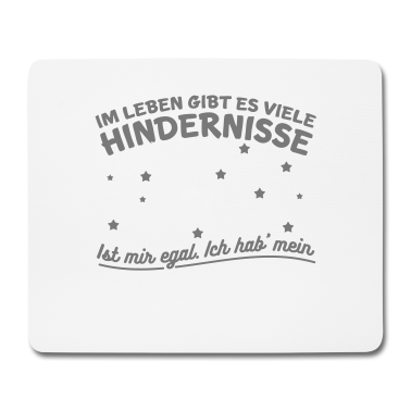 Einhörner Mousepad - Hindernisse sind egal! Hab mein Einhorn Geschenk