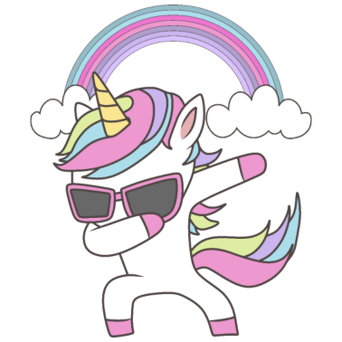 Motiv Dabbing Einhorn