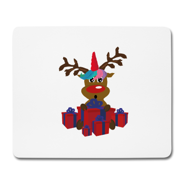 Einhörner Mousepad - Magical Rentier Einhorn