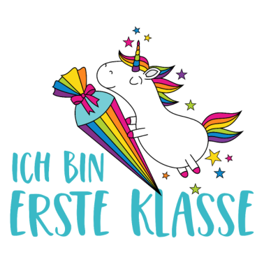 Motiv Einhorn Einschulung Schule Zuckertüte Erste Klasse