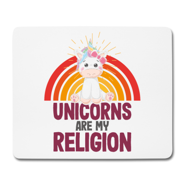 Einhörner Mousepad - Einhorn Einhörner - Einhörner sind meine Religion