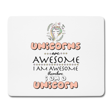 Einhörner Mousepad - Einhorn