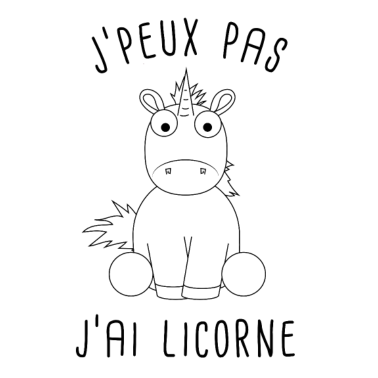 Motiv Ich kann kein Einhorn haben