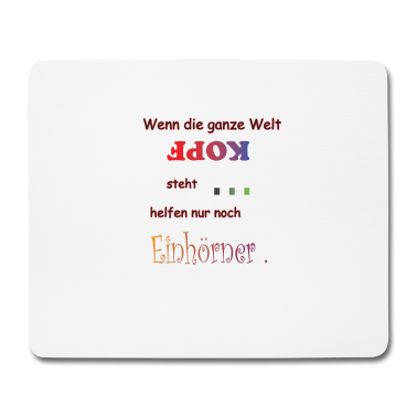 Einhörner Mousepad - Einhorn