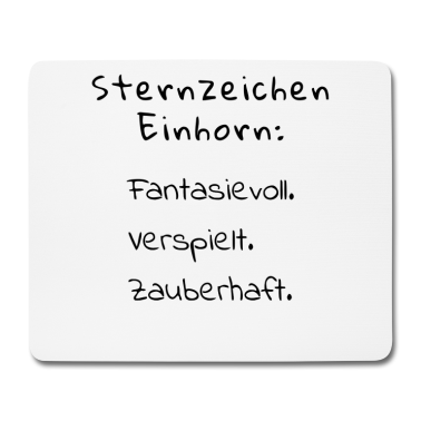Einhörner Mousepad - Einhorn