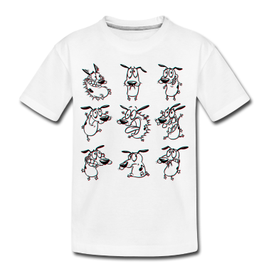Hunde T-Shirt - Courage Der Feige Hund Emotionen