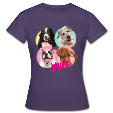 Hunde T-Shirt - WUFF Kacheln Hunde