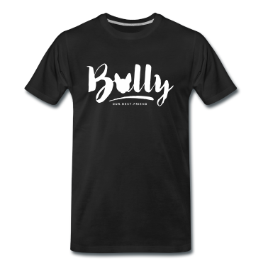 Hunde T-Shirt - Bully Typo - Französische Bulldogge Silhouette