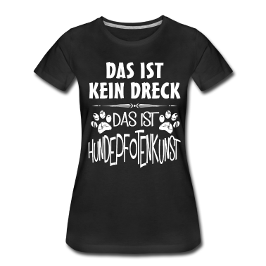 Hunde T-Shirt - Damen Shirt Hundepfotenkunst