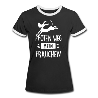 Hunde T-Shirt - Pfoten weg - mein Frauchen