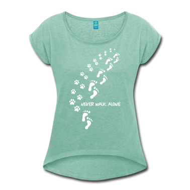 Hunde T-Shirt - never walk alone dog