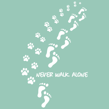 Motiv never walk alone dog