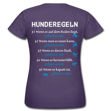 Hunde T-Shirt - Hunderegeln
