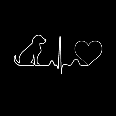 Motiv Hunde Liebe ist Herz Sache - Herz für Hunde