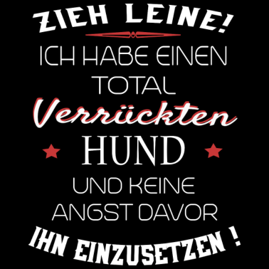Motiv total verrückter Hund