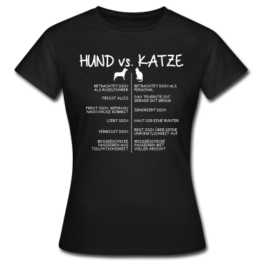 Hunde T-Shirt - Hund vs Katze.PNG