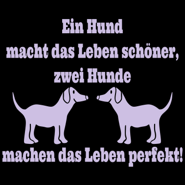 Motiv Zwei Hunde Spruch