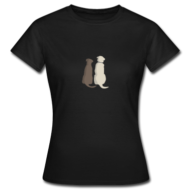 Hunde T-Shirt - zwei Hunde Freunde / Liebespaar
