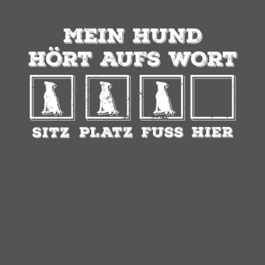 Motiv Hund folgt nicht