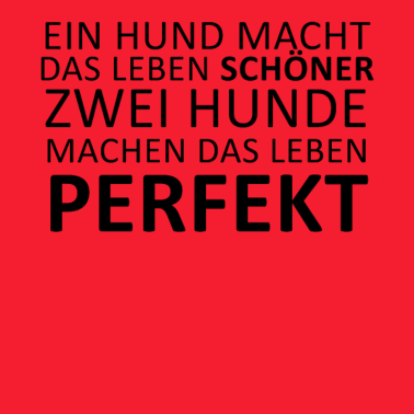 Motiv Zwei Hunde Spruch