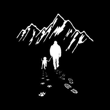 Motiv Dog hiking walk mountains gift for dog owners