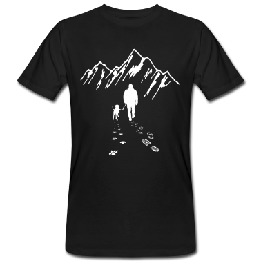 Hunde T-Shirt - Dog hiking walk mountains gift for dog owners