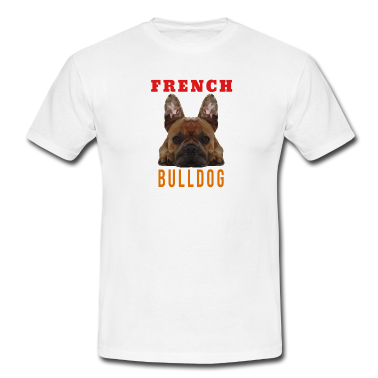 Hunde T-Shirt - Franzoesische Bulldogge Polygon liegend Geschenk