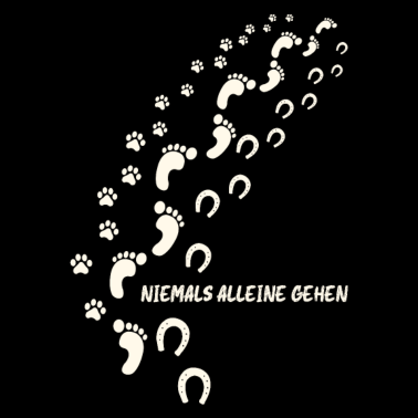 Motiv Hund Pferd Reiten Hundeliebhaber Spruch