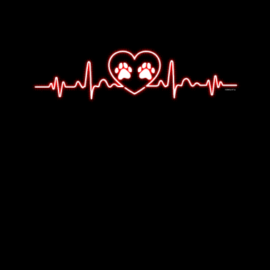 Motiv Herzschlag Pfote Geschenk