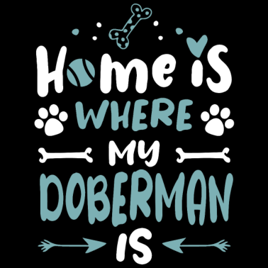 Motiv Coooles Schönes Lustiges Doberman Glitzer Comic