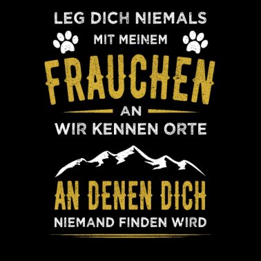 Motiv Lustiger Hunde Spruch Frauchen Hund Damen Vintage