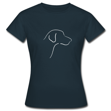 Hunde T-Shirt - Minimalistischer Hund (Silhouette)