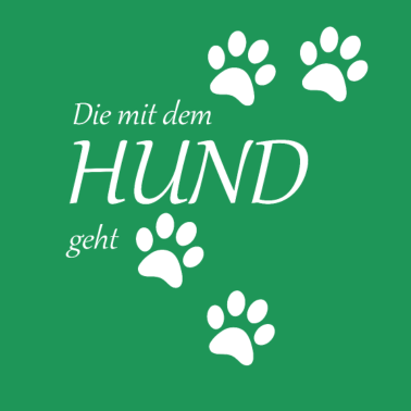 Motiv die mit dem hund geht white edition