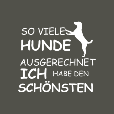 Motiv ich habe den schoensten hund