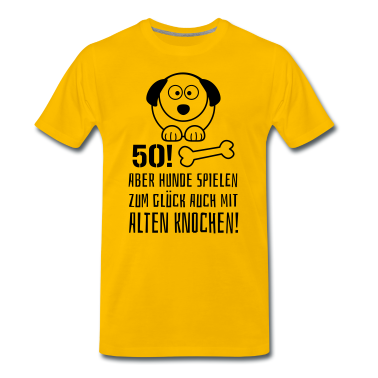 Hunde T-Shirt - 50 Alter Knochen